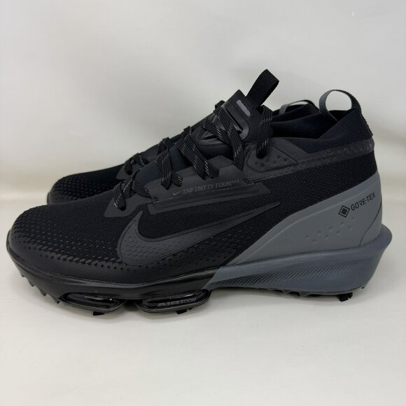Nike Air Zoom Infinity Tour 2 Next% GTX Golf Cleats Black Men’s Size 12 - Picture 2 of 7
